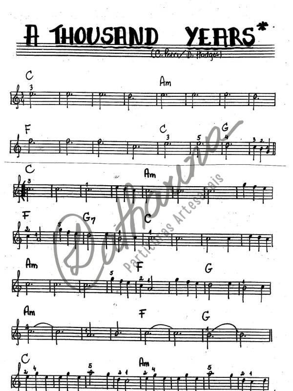 A THOUSAND YEARS (*)