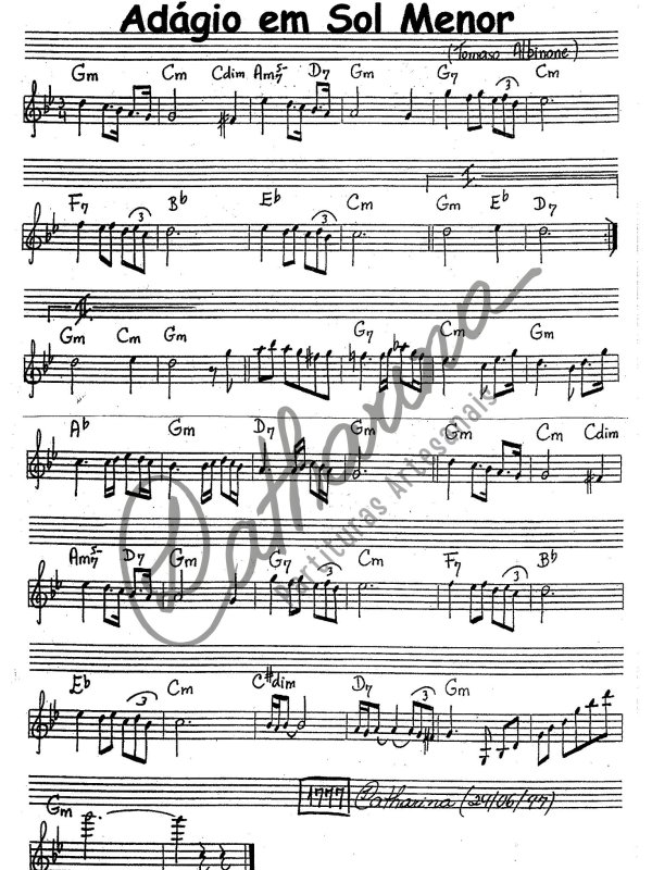 ADÁGIO EM SOL MENOR